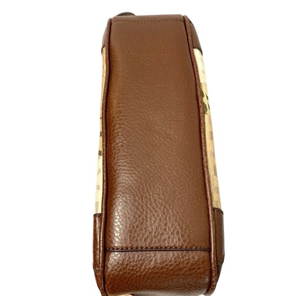 ETIENNE AIGNER Shoulder Bag Purse Signature Canvas Tan Leather Branded - Picture 9 of 16